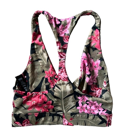 Beach Riot Twist Floral Top in Fuchsia Orchid Size Small - Picture 7 of 10